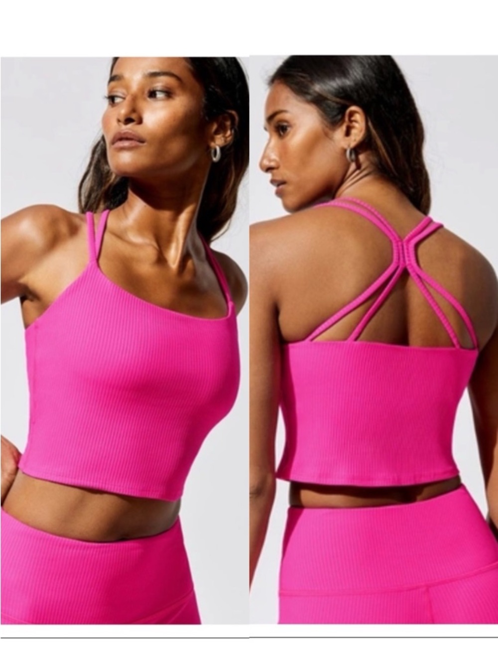 Carbon38 Ribbed Cami Bra - NWT